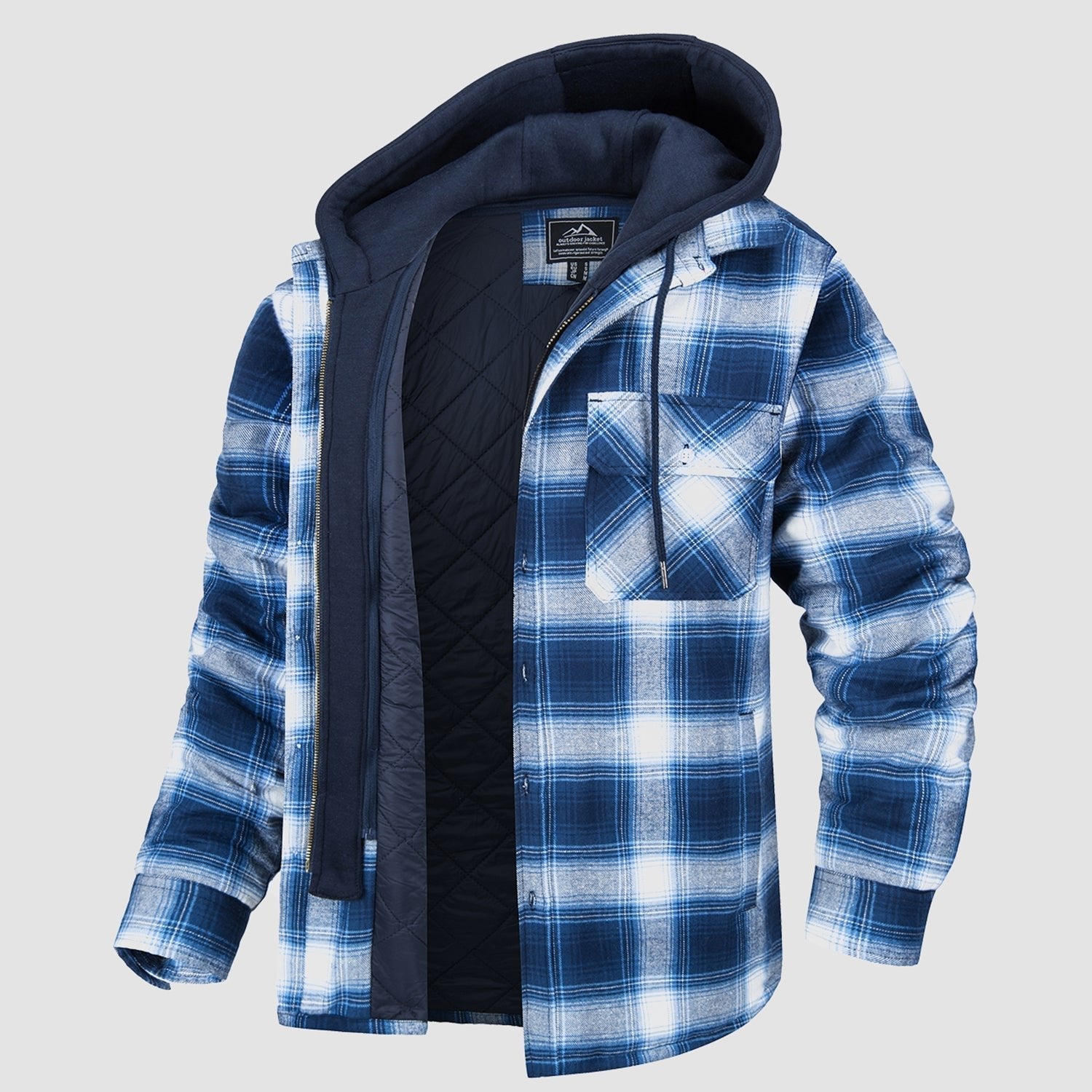 Harry Flannel Jacket with Detachable Hood – Cozy, Versatile Outerwear