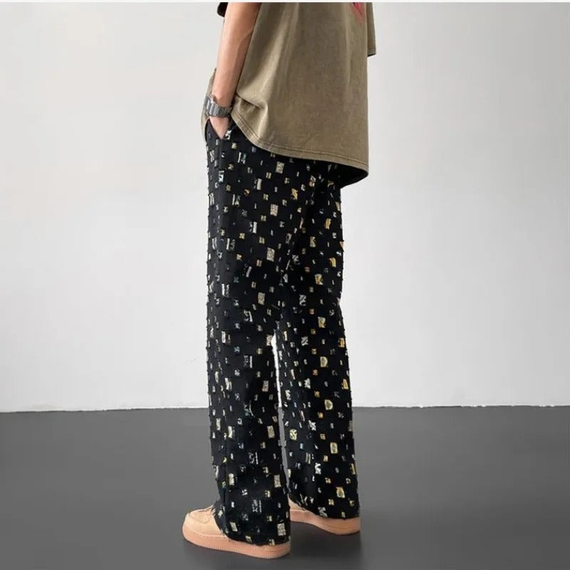 Mosaic Straight-Fit Pants