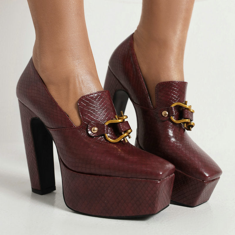 Alessia Platform Heels - Chic, Height-Boosting Style