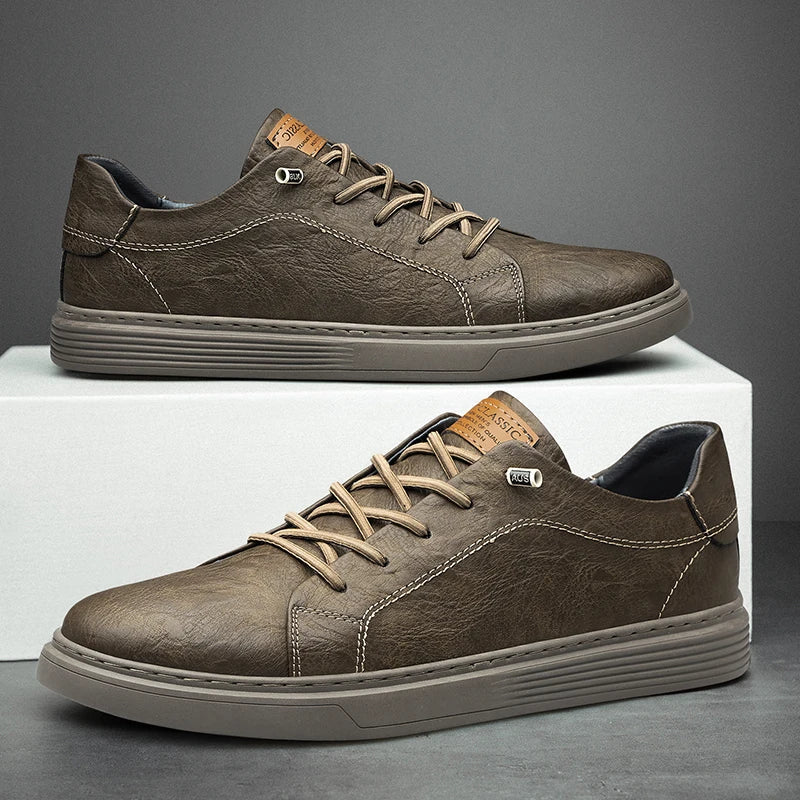 Olympus Leather Trainers