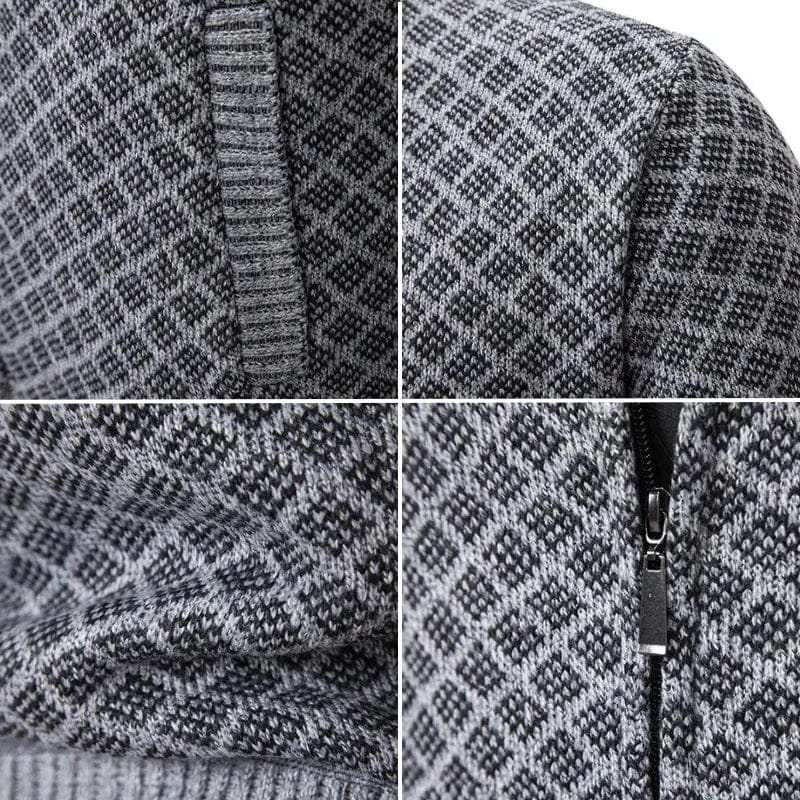 Montem Zip-Up Knit Sweater