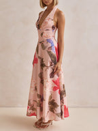 Glamorous Plunging V-Neck Maxi Dress