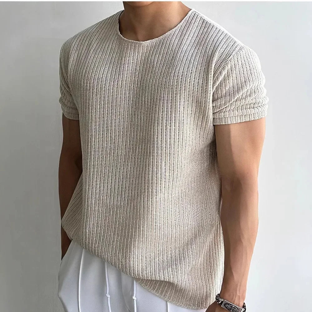 Calo Knit Tee - Classic Knit T‑Shirt