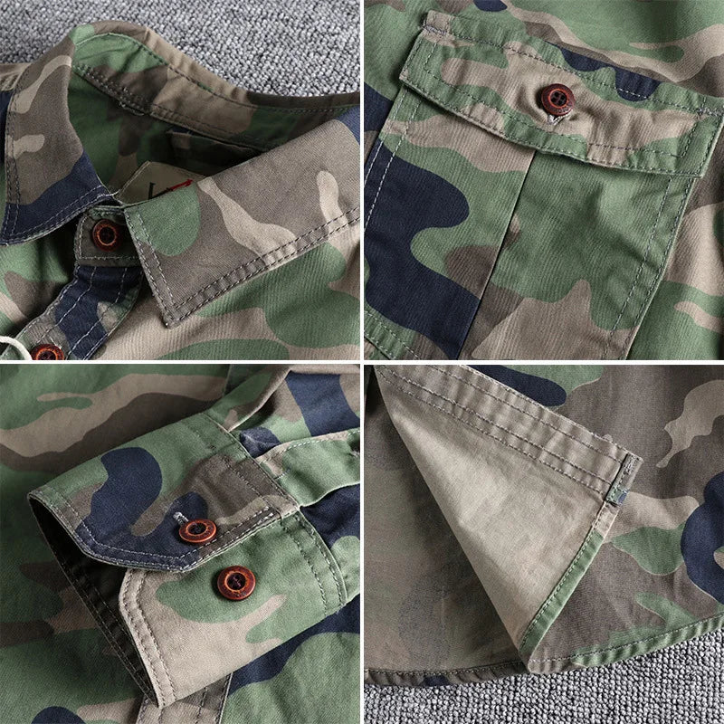 KELLAN CAMO JACKET - Rugged Military-Style Camo Outerwear