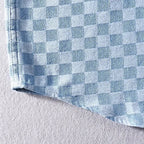 Mason Checkered Denim Shirt - Timeless Style, Durable Button-Front