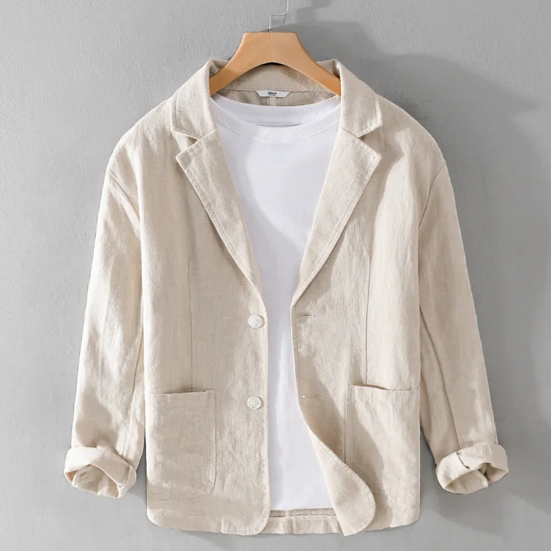 Leandro Linen Jacket: Lightweight, Breathable Everyday Essential