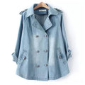 Everyday Denim Cape Coat - Effortless Chic for Daily Wear
