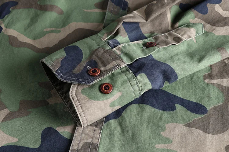 KELLAN CAMO JACKET - Rugged Military-Style Camo Outerwear
