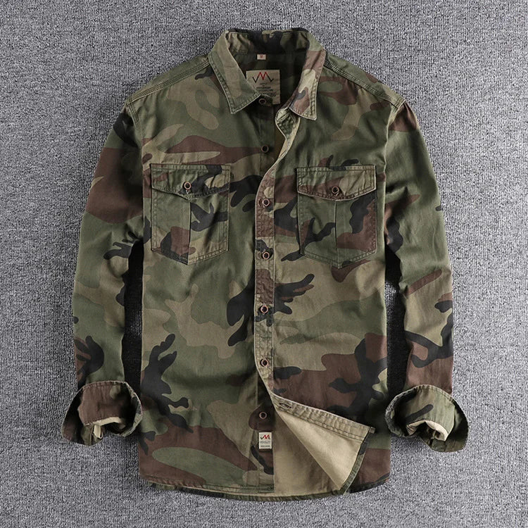 KELLAN CAMO JACKET - Rugged Military-Style Camo Outerwear