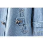 Everyday Denim Cape Coat - Effortless Chic for Daily Wear