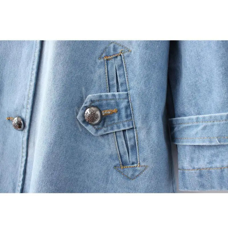 Everyday Denim Cape Coat - Effortless Chic for Daily Wear