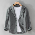 Leandro Linen Jacket: Lightweight, Breathable Everyday Essential