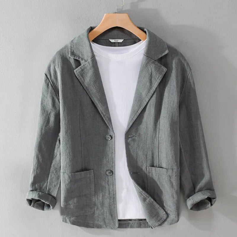 Leandro Linen Jacket: Lightweight, Breathable Everyday Essential