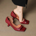 Cillian Leather Heels - Elegant, Timeless Footwear