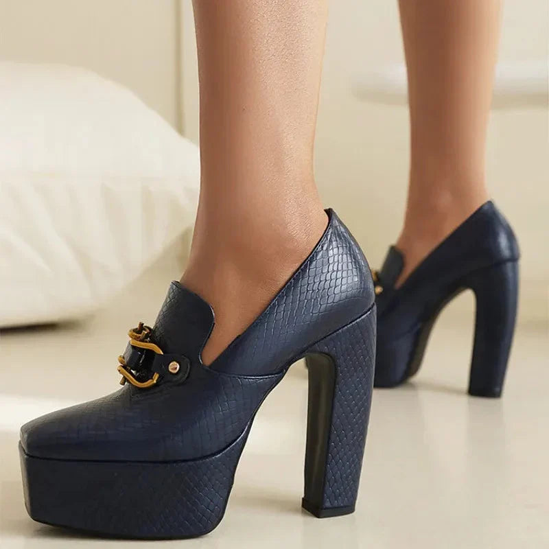 Alessia Platform Heels - Chic, Height-Boosting Style