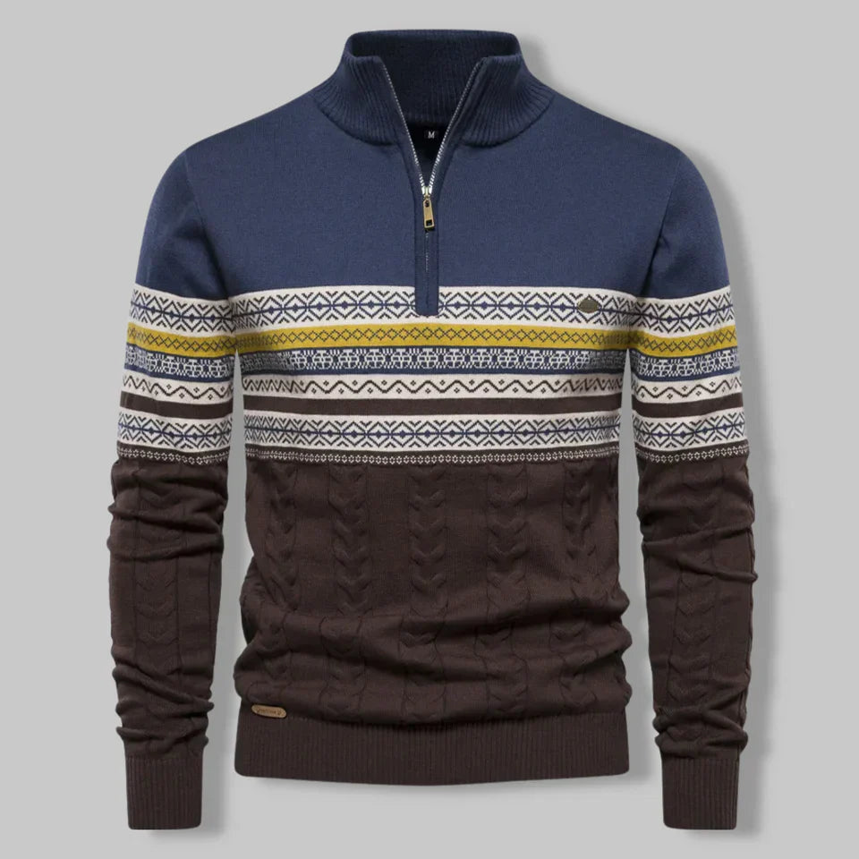 Oslo Cozy Quarter-Zip Knit Sweater