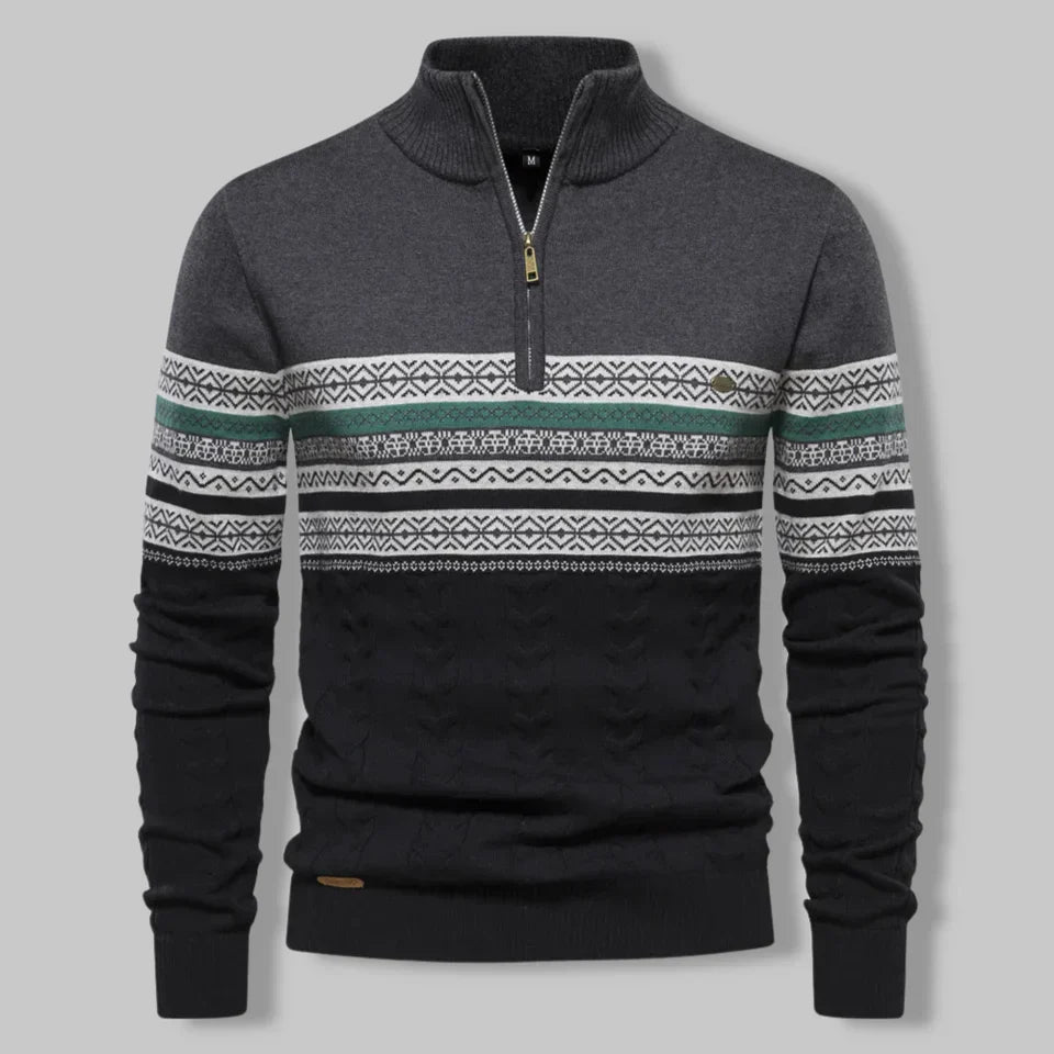 Oslo Cozy Quarter-Zip Knit Sweater