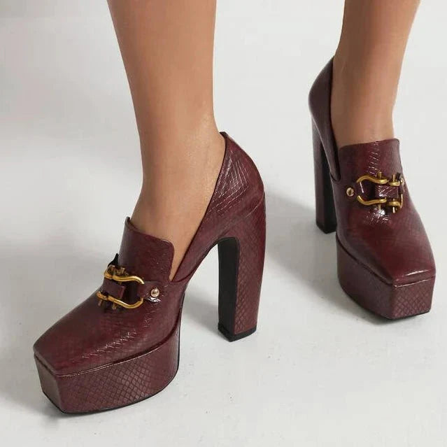 Alessia Platform Heels - Chic, Height-Boosting Style