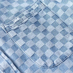 Mason Checkered Denim Shirt - Timeless Style, Durable Button-Front