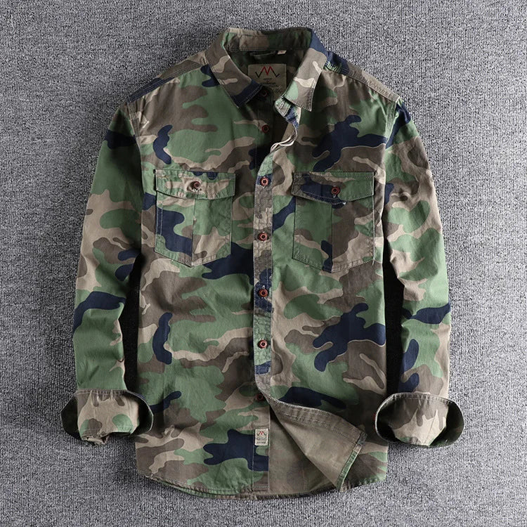 KELLAN CAMO JACKET - Rugged Military-Style Camo Outerwear