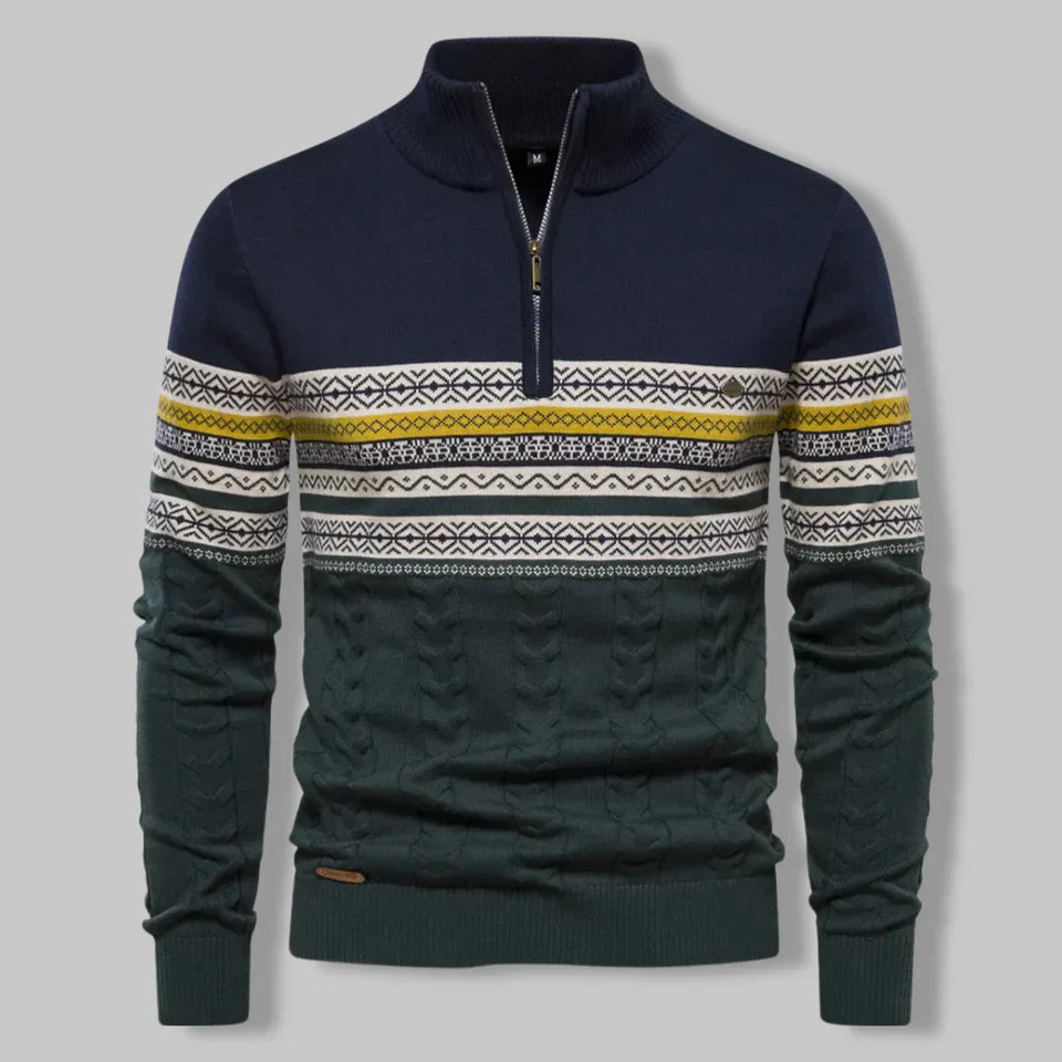 Oslo Cozy Quarter-Zip Knit Sweater