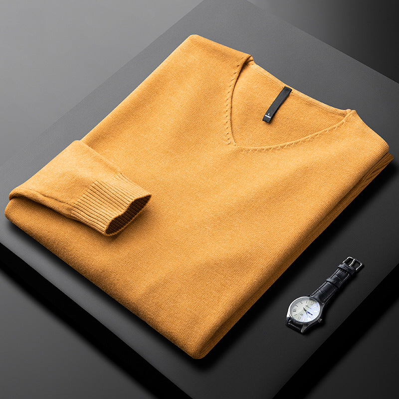 Huxford Cashmere V-Neck Sweater - Luxuriously Soft, Timeless Comfort