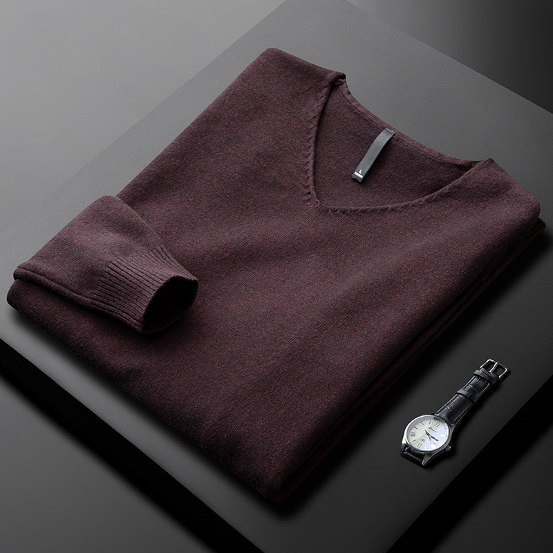 Huxford Cashmere V-Neck Sweater - Luxuriously Soft, Timeless Comfort