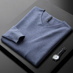 Huxford Cashmere V-Neck Sweater - Luxuriously Soft, Timeless Comfort
