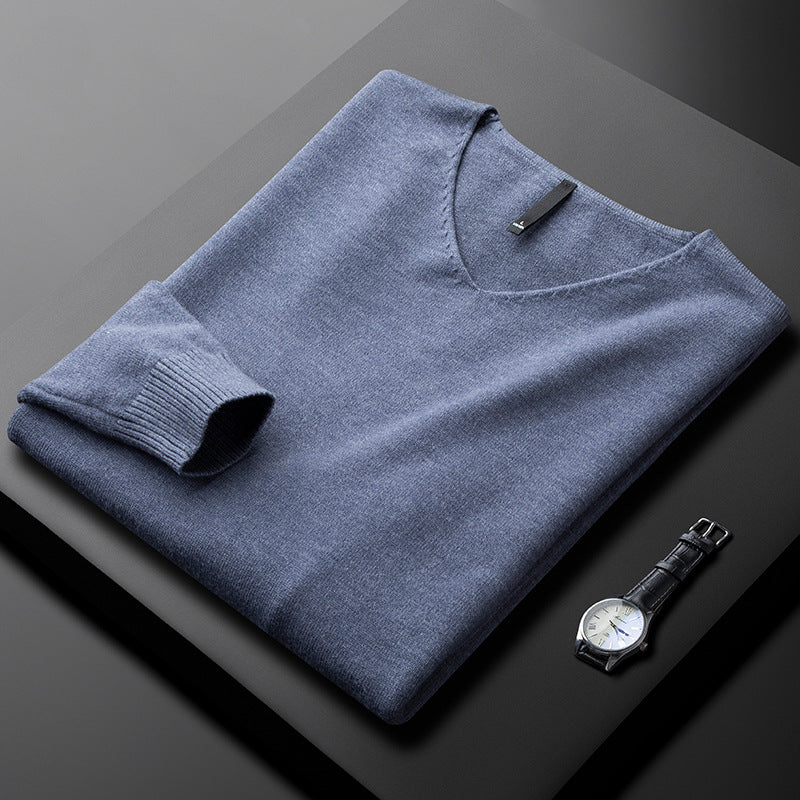 Huxford Cashmere V-Neck Sweater - Luxuriously Soft, Timeless Comfort