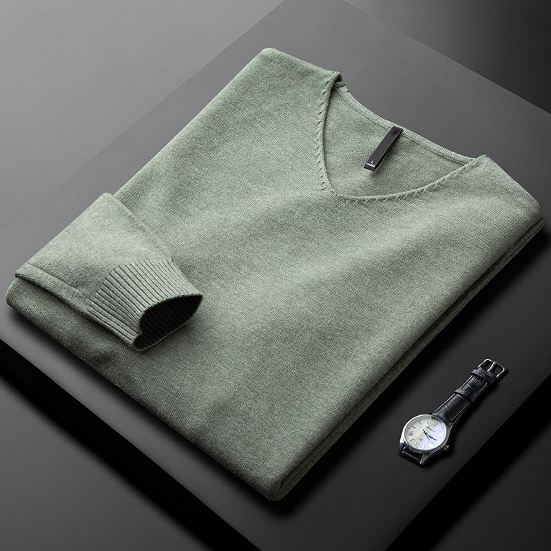 Huxford Cashmere V-Neck Sweater - Luxuriously Soft, Timeless Comfort