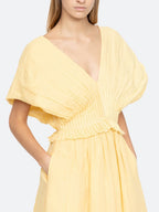 Midi Dress with Dramatic Oversized Sleeves