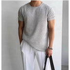 Calo Knit Tee - Classic Knit T‑Shirt
