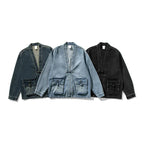 Vintage Wash Denim Kimono Jacket