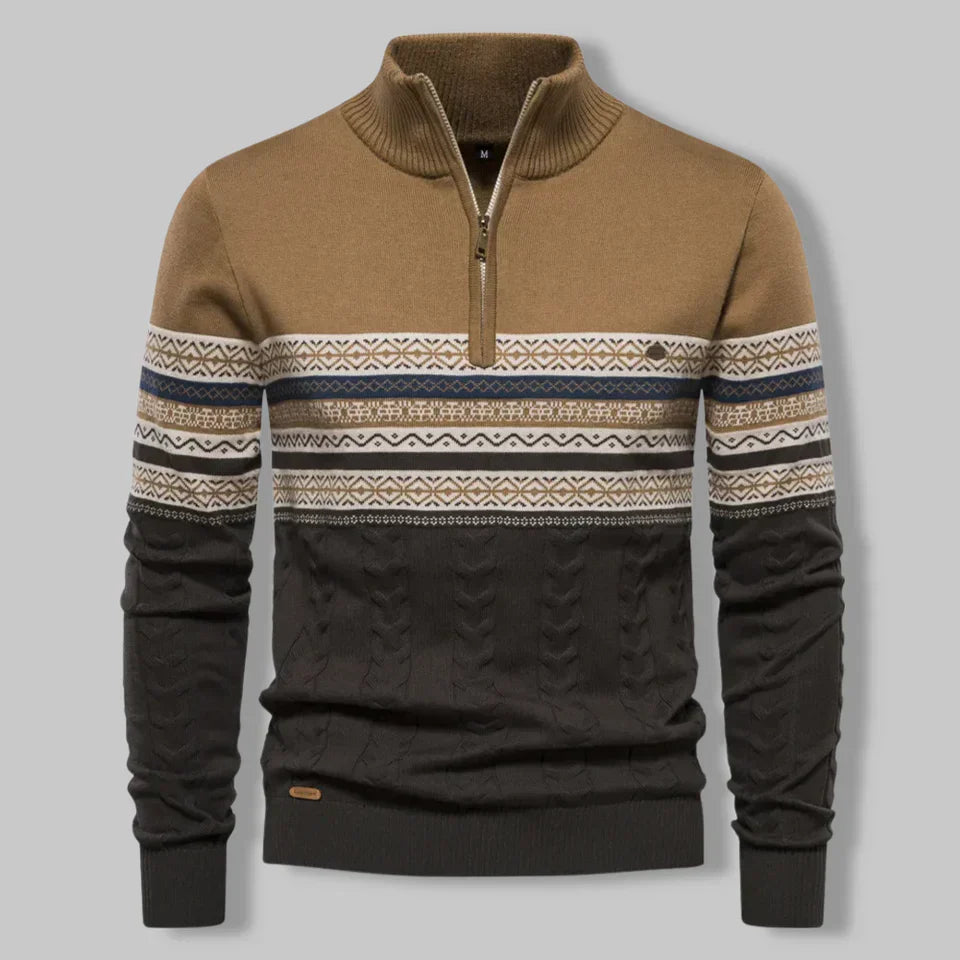 Oslo Cozy Quarter-Zip Knit Sweater