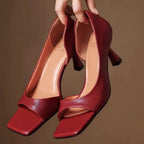 Cillian Leather Heels - Elegant, Timeless Footwear