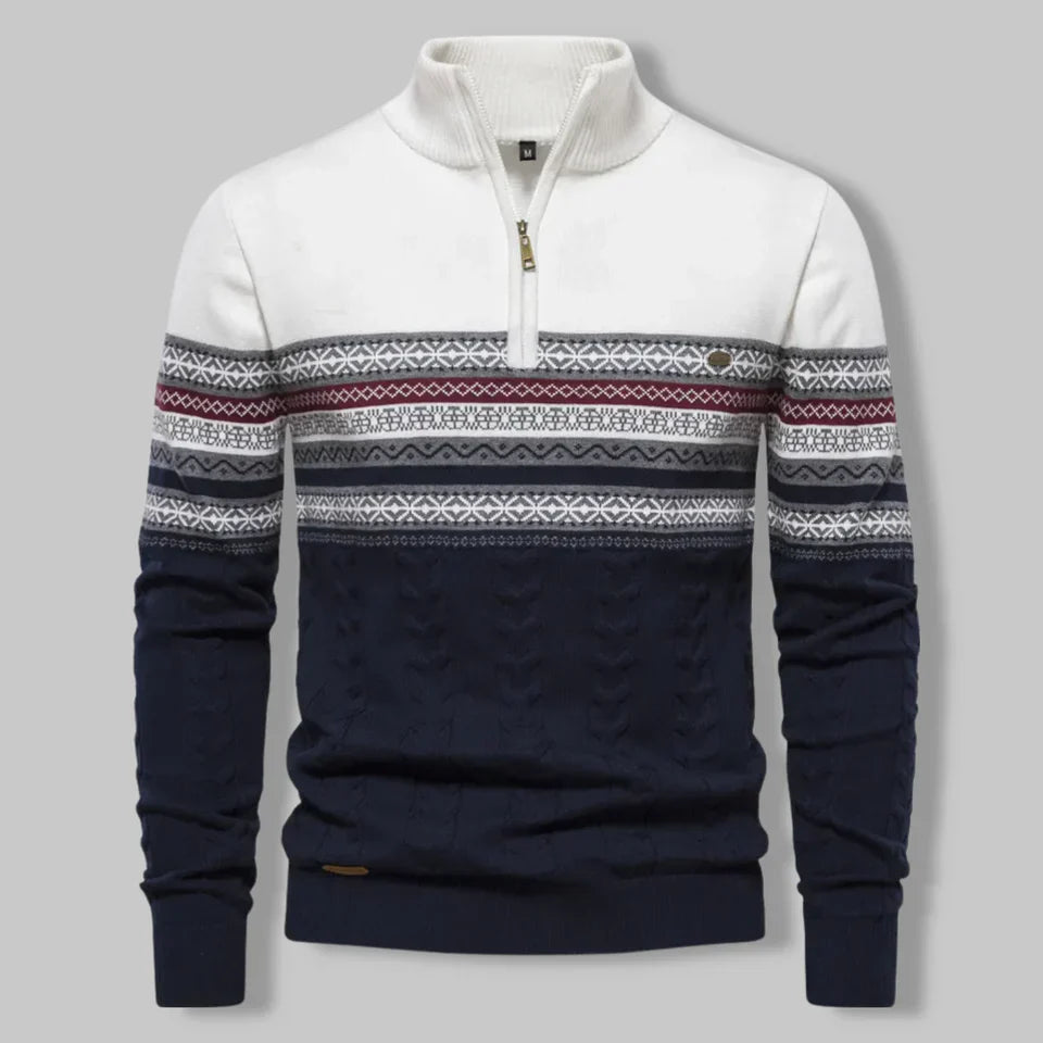 Oslo Cozy Quarter-Zip Knit Sweater
