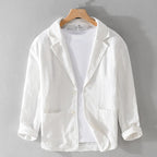 Leandro Linen Jacket: Lightweight, Breathable Everyday Essential