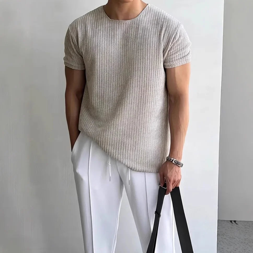 Calo Knit Tee - Classic Knit T‑Shirt