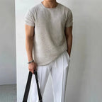 Calo Knit Tee - Classic Knit T‑Shirt