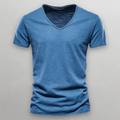 NORI V-Neck Cotton T-Shirt – Soft, Breathable Everyday Essential
