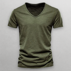 NORI V-Neck Cotton T-Shirt – Soft, Breathable Everyday Essential