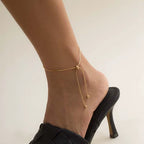 Seraphine Snake Anklet - Delicate Serpentine Chain Jewelry