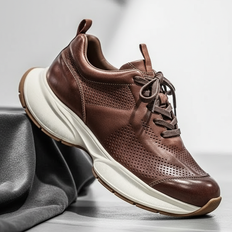 ALVERTON Premium Leather Trainers