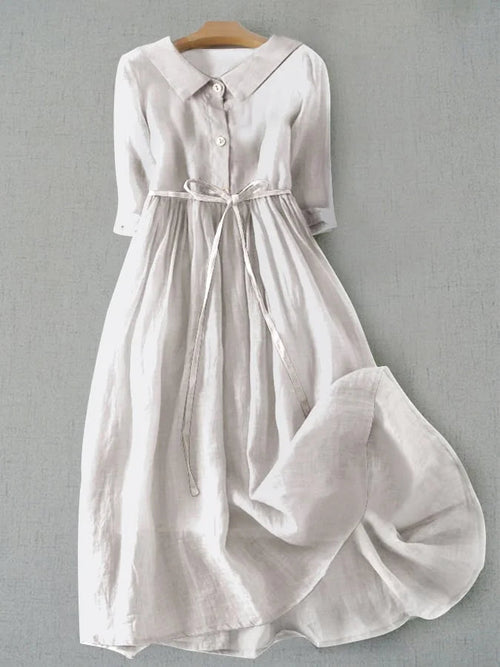 Women's Summer Lace-Up Waist Dress - Timeless Comfort & Style