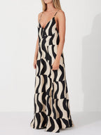 Effortless Relaxed-Fit Maxi Dress with Scooped-Back
