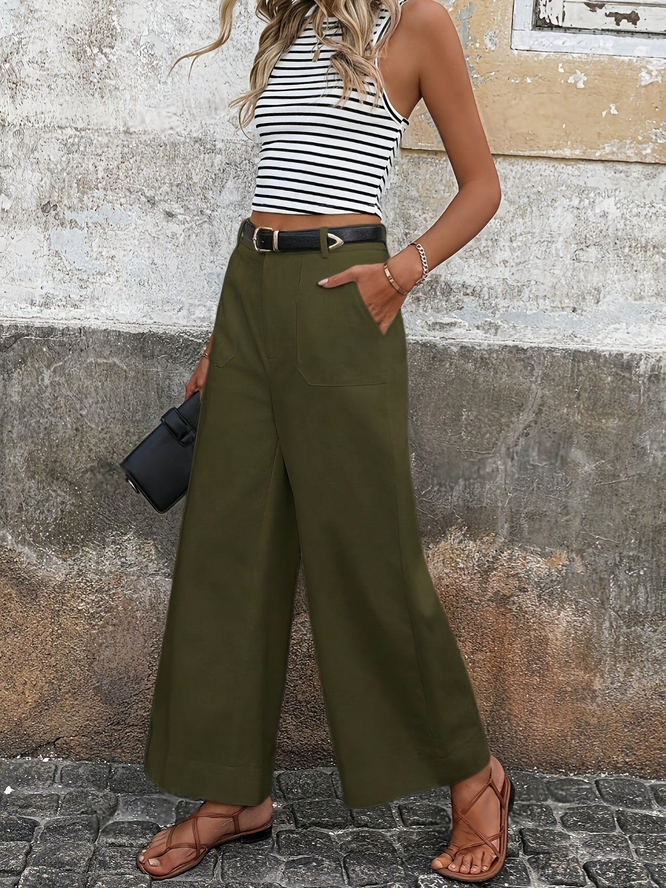 Mara High-Waisted Relaxed-Fit Trousers for Effortless Style
