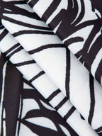 Chic Abstract Line-Print Short-Sleeve Mini Dress