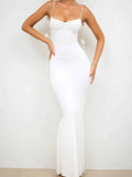 Decor Cami Backless Fitted Maxi Dresses - Sleek, Figure-Flattering Style