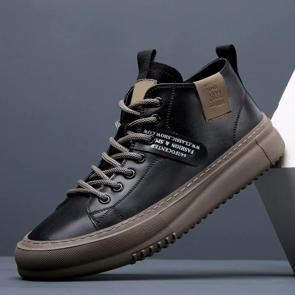 Sinclair Leather Trainers - Sleek, Premium Leather Sneakers