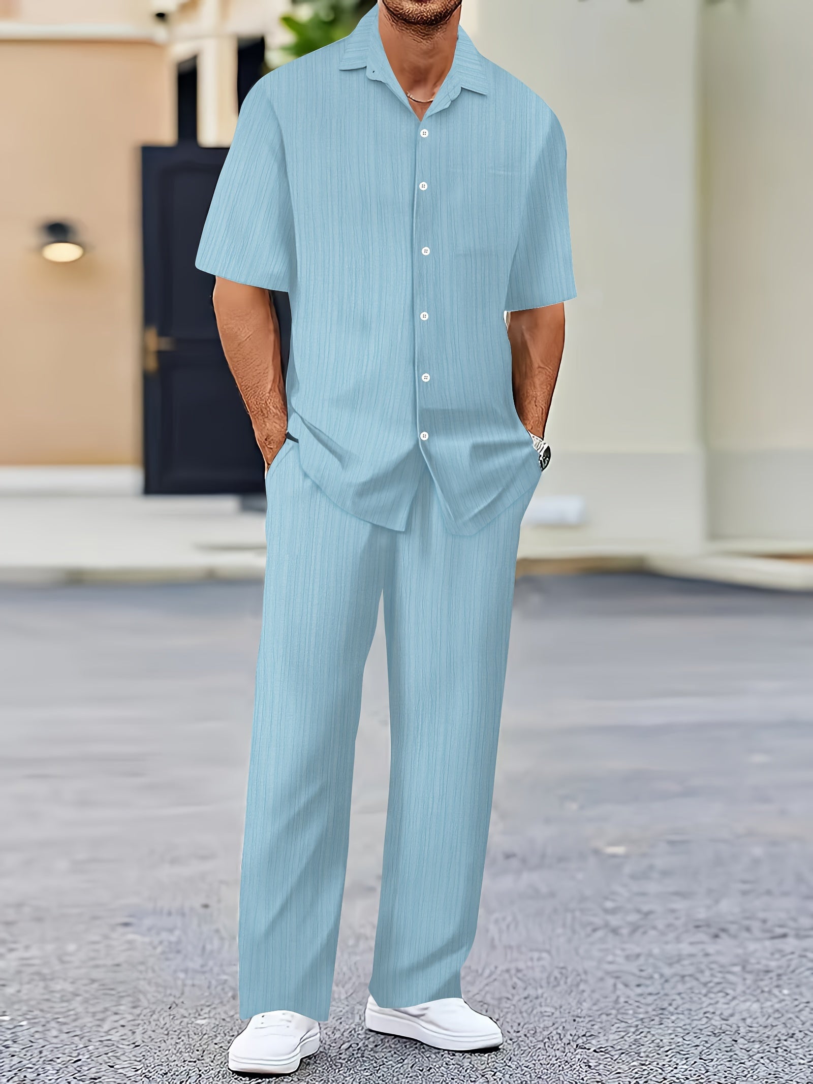 Elias Striped Two-Piece Summer Set — Effortless, Breezy Style for Sunny Days